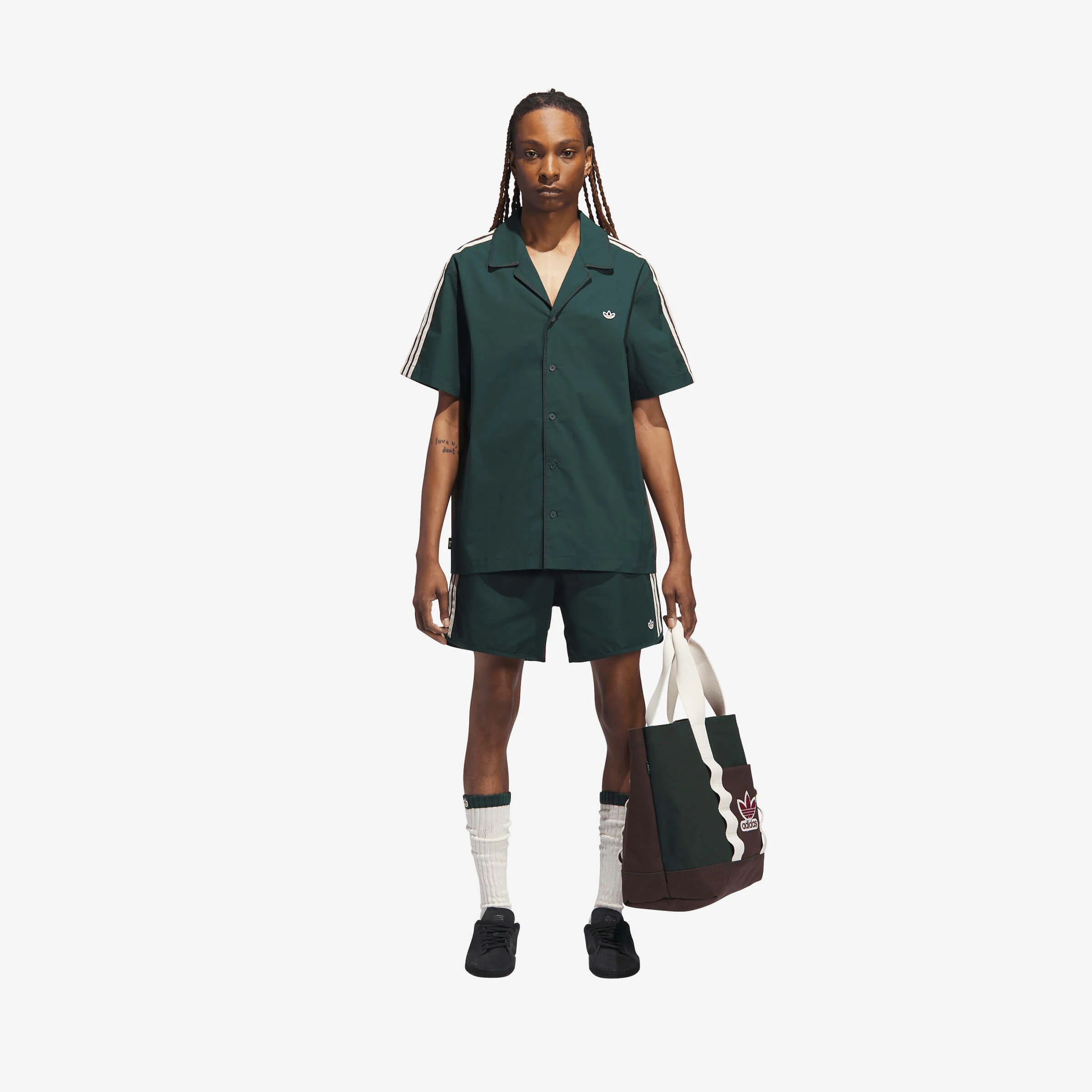 adidas Brown Bowling Shirt x Clot by Edison Chen - Image 5