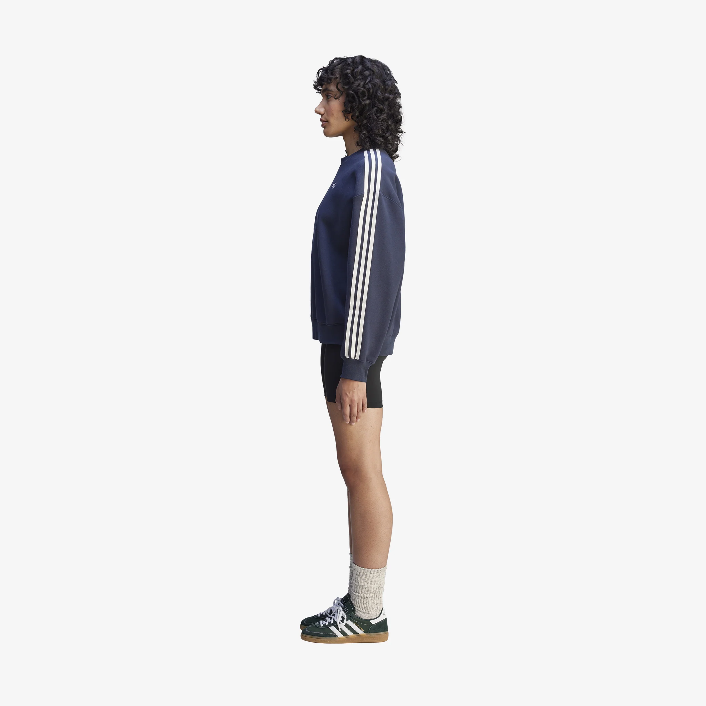 Women's adidas x Sporty & Rich Sweatshirt 'Blue' - Image 3