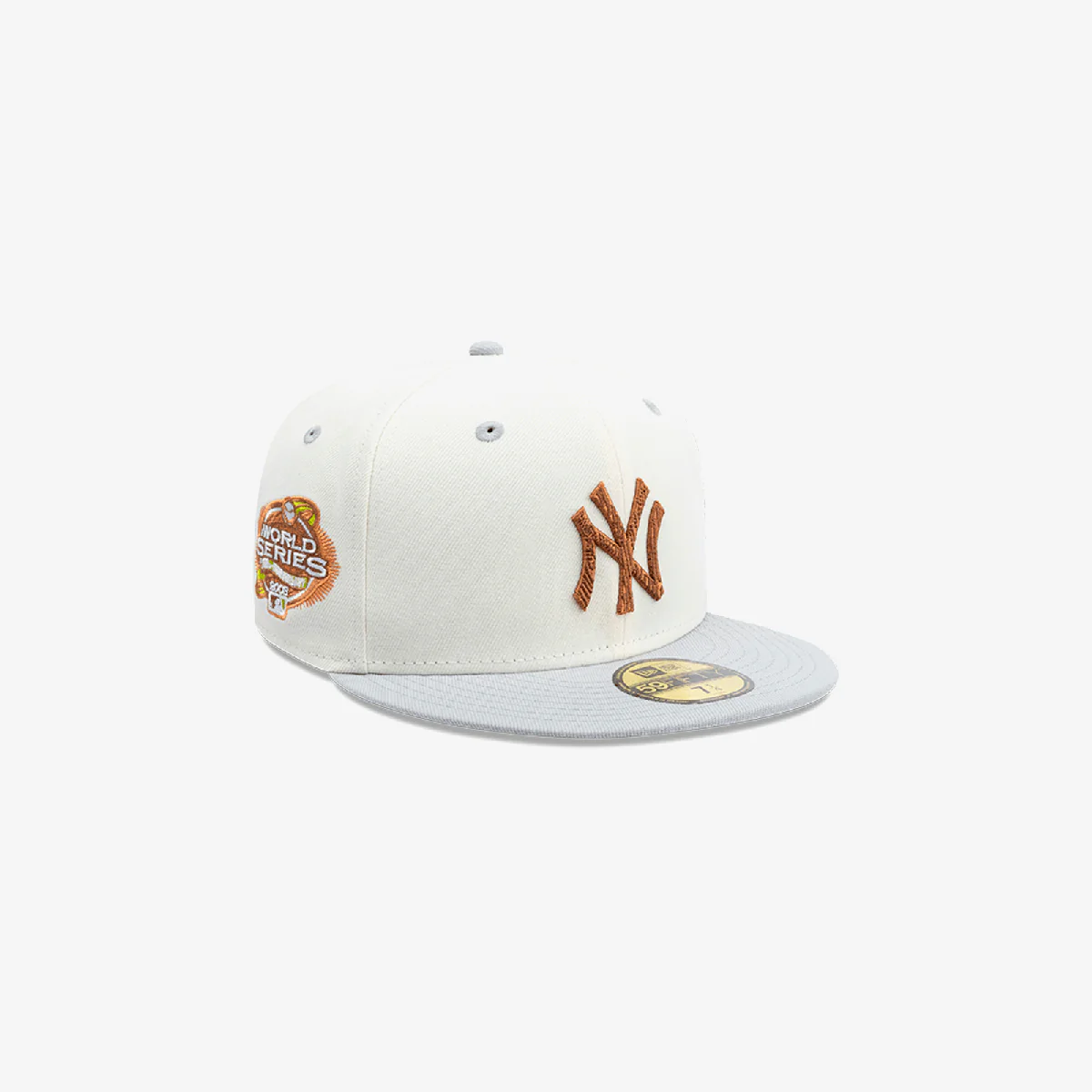 New York Yankees MLB Wooden 59FIFTY Closed White Cap - Image 3