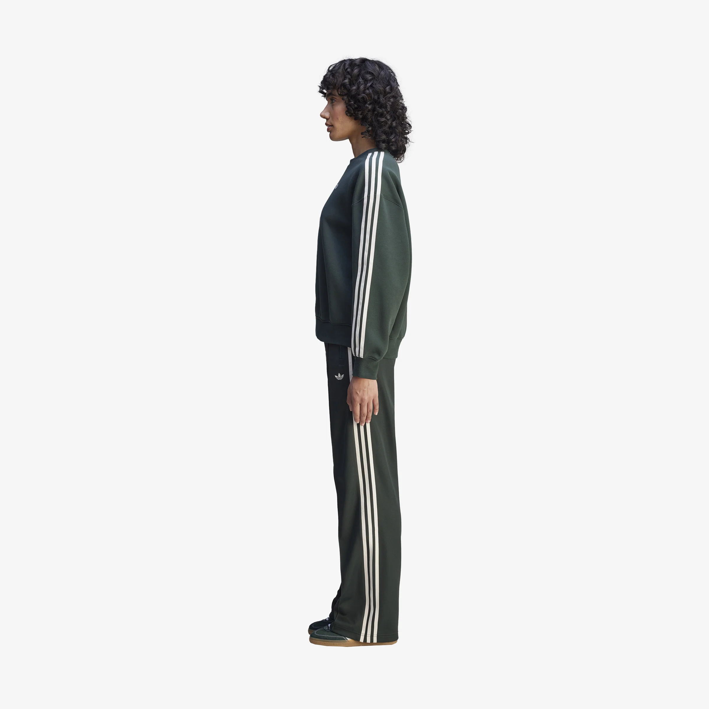 Women's  adidas Sporty & Rich Track Pants 'Green' - Image 4
