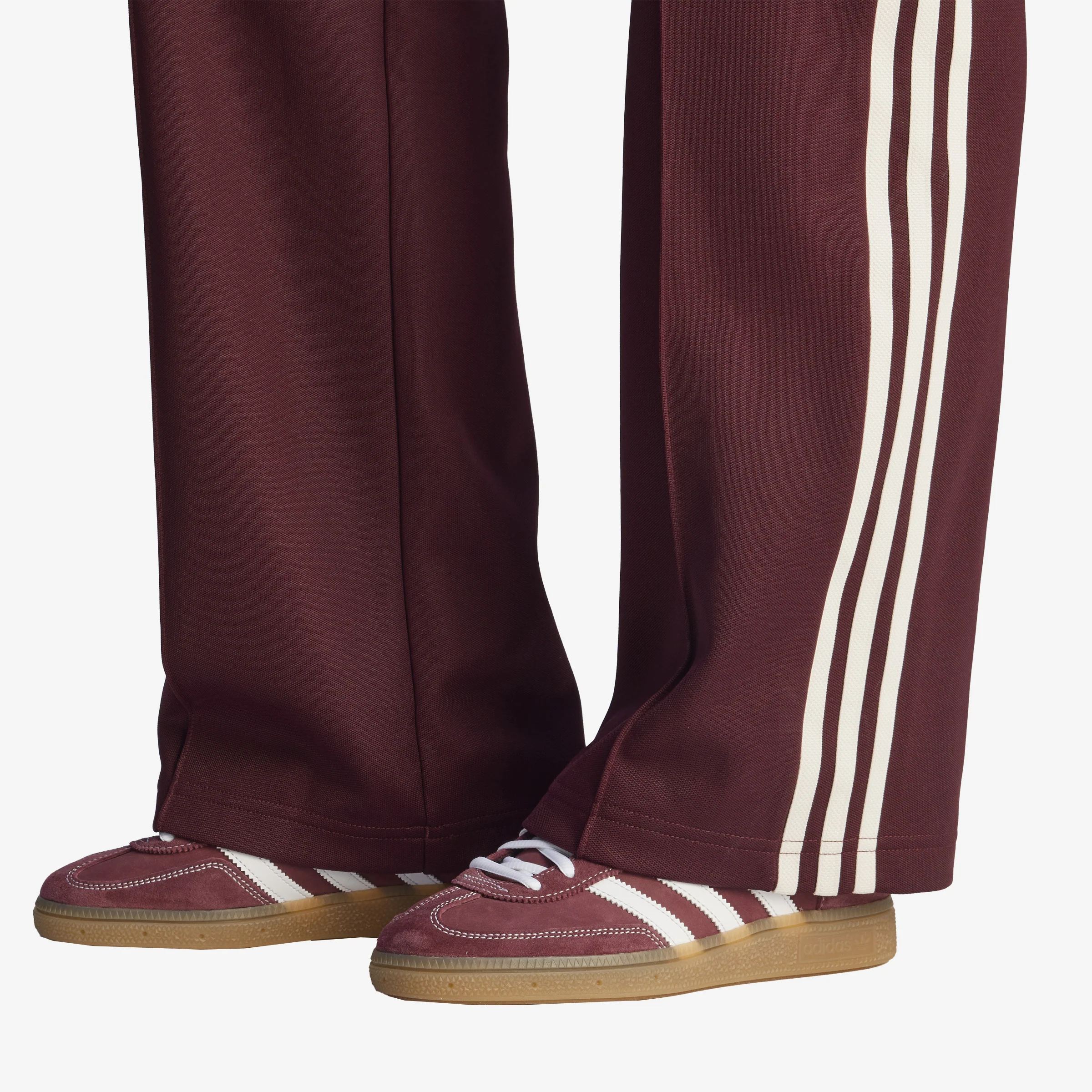 Women's adidas x Sporty & Rich Track Pants 'Burgundy' - Image 6